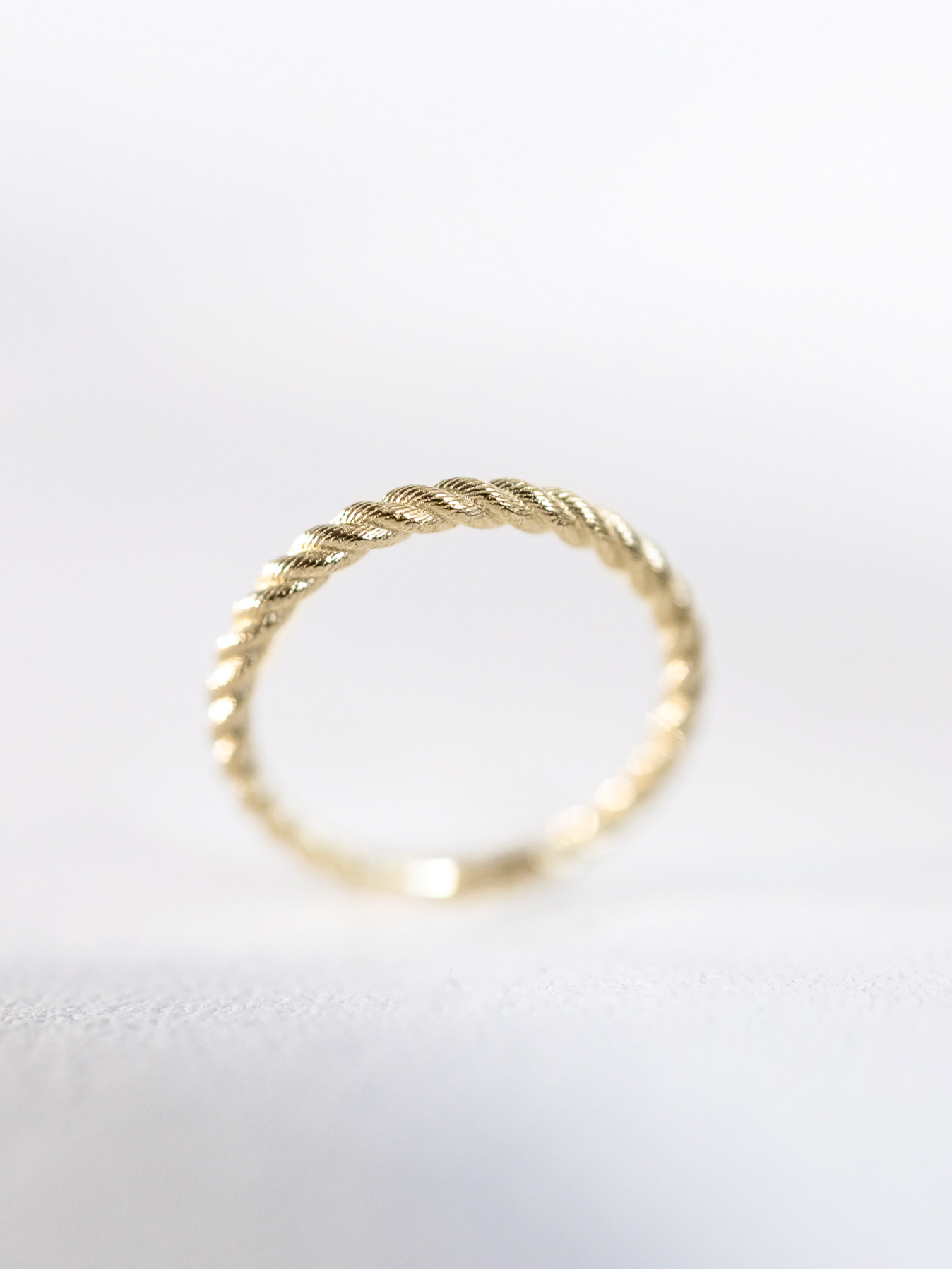 Open Rope Ring Gold rope ring - Hilly | Mountains jewellery